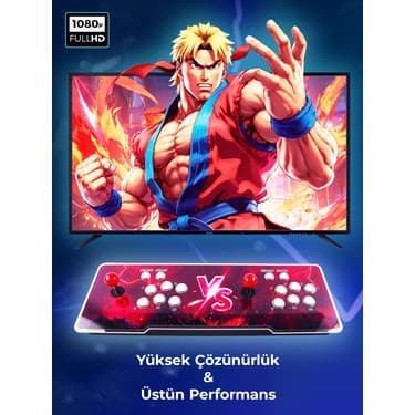 HABL 2025 Retro Arcade Oyun Konsolu 50500 Oyunlu Süper Box 4