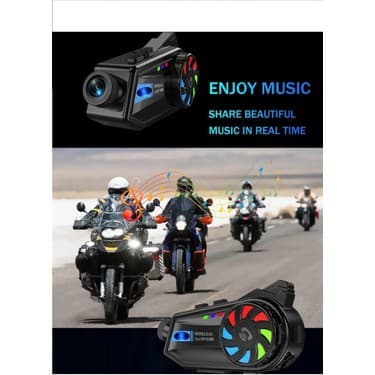 Prepare 1080P Kameralı Wifi Kask Kulaklık 3000 Mah Su Geçirmez Bluetooth 5.4 4