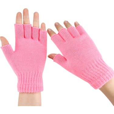 Liangduo Shop Pembe Tarzı Kadın Erkek USB Isıtmalı Eldiven Kış Sıcak Termal Elektrikli Eldiven Parmaksız 5V Şarj Edilebilir Spor Kayak Için Koşu Bisiklet (Yurt Dışından) 4