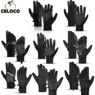 Liangduo Shop A0015-BK Tarzı L Boyutu Kış Sıcak Bisiklet Bisiklet Eldiveni Unisex Dokunmatik Ekran Bisiklet Açık Spor Kayak Kamp Yürüyüş Motosiklet Eldivenleri Tam Parmak (Yurt Dışından) 2