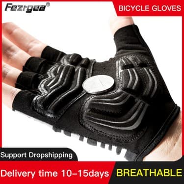 Liangduo Shop Gri Tarzı M Boyutu Bisiklet Eldivenleri Yarım Parmak Bisiklet Eldiveni 5mm Sıvı Jel Pedleri Bisiklet Eldiveni Darbeye Dayanıklı Yol Dağ Bisikleti Eldivenleri Erkek Kadın (Yurt Dışından) 2