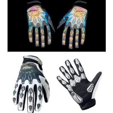Liangduo Shop Siyah Stil M Boyutu Yeni Renkli Aydınlık Tam Parmak Bisiklet Kaymaz Mtb Mitten Yansıma Dazzle Mtb Yol Bisikleti Mtb Bisiklet Motosiklet Bisiklet Eldiveni (Yurt Dışından) 4