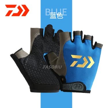 Liangduo Shop Kırmızı Stil M Boyutu Yeni Daiwa Balıkçılık Eldiven Hızlı Kuru Yarım Parmak Balıkçılık Eldiven Nefes Avcılık Kaymaz Açık Kamp Bisiklet Spor Eldiven (Yurt Dışından) 4