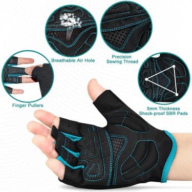 Liangduo Shop AK098MAVI Stil S Beden Moreok Bisiklet Eldiveni Yaz 5mm Pedleri Bisiklet Eldiveni Titreşim Önleyici Mtb Eldiven Nefes Bisiklet Eldiveni Açık Bisiklet Spor Eldiven (Yurt Dışından) 3