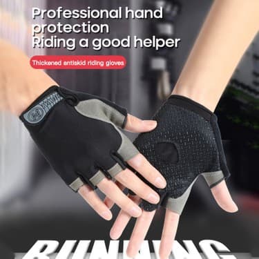 Liangduo Shop Mavi Stil S Beden Erkekler Kadınlar Için Bisiklet Eldiveni Kaymaz Yarım Parmak Mtb Bisiklet Motosikletçi Eldiven Parmaksız Taktik Spor Eldiveni Bisiklet Aksesuarları (Yurt Dışından) 2