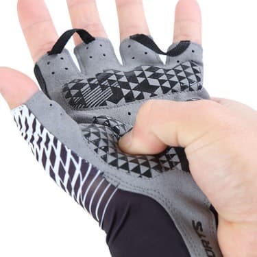 Liangduo Shop Kırmızı Stil L Boyutu Bisiklet Eldiveni Erkek Yaz Spor Güneş Koruyucu Nefes Alabilen Ter Emici Yarım Parmak Bisiklet Eldiveni Erkekler ve Kadınlar (Yurt Dışından) 5