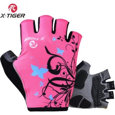 Liangduo Shop Mavi Stil S Beden X-Tiger Kadın Darbeye Dayanıklı Spor Eldiven Bisiklet Eldiveni Nefes Yıkanabilir Yarım Parmak Sürme Motosiklet Mtb Bisiklet Bisiklet Eldiven (Yurt Dışından) 4