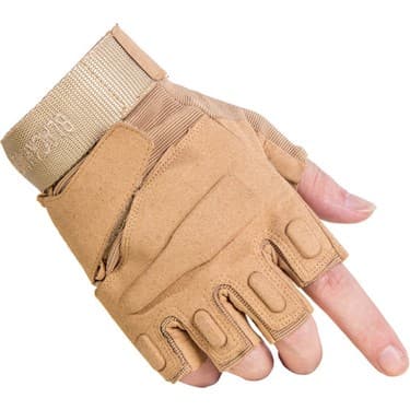 Liangduo Shop Yeşil Stil Xl Boyutu Erkekler Yarım Parmak Taktik Eldiven Dağcılık Fitness Eğitimi Koruma Ordu Açık Spor Çekim Bisiklet Antiskid Eldiven (Yurt Dışından) 2