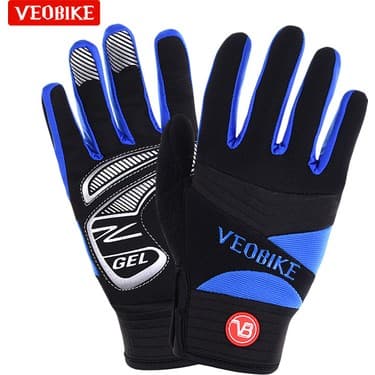 Liangduo Shop BG103MAVI Stil Xl Boyutu Veobike Dokunmatik Ekran Bisiklet Eldiveni Tam Parmak Kalın Polar Motosiklet Mtb Bisiklet Eldiven Bisiklet Eldiveni Kadın Guantes Ciclismo (Yurt Dışından) 3