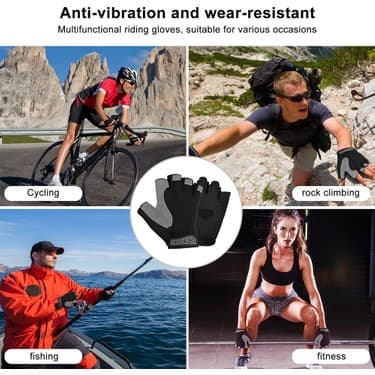 Liangduo Shop Turuncu Tarzı M Boyutu Yarım Parmak Eldiven Kaymaz Gym Fitness Balıkçılık Bisiklet Eldiveni Açık Yaz Parmaksız Eldiven Spor Eldiven Bisiklet Ekipmanları (Yurt Dışından) 3
