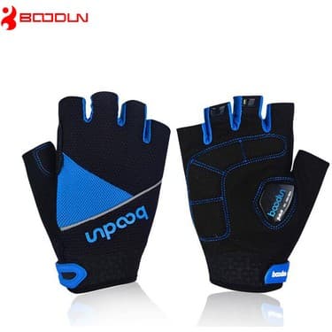 Liangduo Shop Beyaz Stil M Boyutu Spor Bisiklet Eldivenleri Yarım Parmak Örgü Bisiklet Darbeye Dayanıklı Eldiven Yansıtıcı M-Xxl (Yurt Dışından) 4