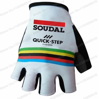 Liangduo Shop No.2 Tarzı M Boyutu 2023 Takım Soudal Hızlı Adım Bisiklet Eldiveni Dünya Şampiyonu Jel Yarım Parmak Bisiklet Eldiveni Yol Bisikleti Formaları Eldivenler Mtb Maillot (Yurt Dışından) 3