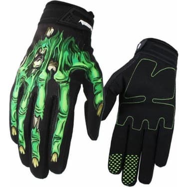 Liangduo Shop Yeşil Stil L Boyutu Bisiklet Eldivenleri Uzun Bisiklet Tam Parmak Eldiven Erkek Kadın Mtb Eldiven Guantes Ciclismo Bmx Dh Off Road Motokros Eldiven Kafatası Pembe (Yurt Dışından) 5