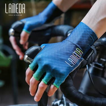 Liangduo Shop Altın Tarzı S Beden Lameda Yarım Parmak Bisiklet Eldiveni Hem Erkekler Hem De Kadınlar Için Yaz Profesyonel Yol Dağ Bisikleti Sönümleme Ekipmanları (Yurt Dışından) 3