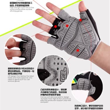 Liangduo Shop Yeşil Stil Xl Boyutu 2016 Sıcak Bisiklet Eldivenleri Jel Bisiklet Bisiklet Yarışı Spor Yol Dağ Mtb Bisiklet Eldiven Nefes Mtb Yol Guantes Ciclismo Luvas (Yurt Dışından) 3