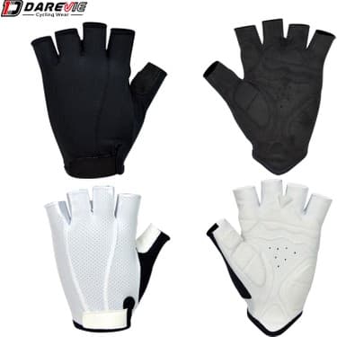 Liangduo Shop Beyaz Stil Xxl Darevıe Bisiklet Eldiveni Yarım Parmak Hafif Yumuşak Süper Nefes Bisiklet Eldiveni Yüksek Li Ped Darbeye Dayanıklı Bisiklet Eldivenleri (Yurt Dışından) 2