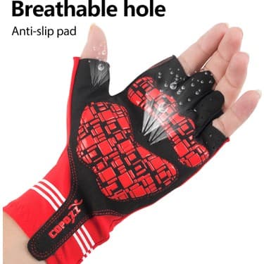 Liangduo Shop Sarı Tarzı M Boyutu Copozz Kaymaz Bisiklet Eldiveni Jel Ped Kısa Yarım Parmak Bisiklet Eldiveni Nefes Açık Spor Erkekler Mtb Bisiklet Eldiveni (Yurt Dışından) 4