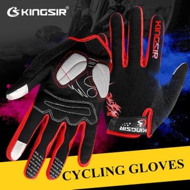 Liangduo Shop Khredhei-5 Stili Xxl Kıngsır Kış Sonbahar Dokunmatik Ekran Bisiklet Eldiveni Erkek Kadın Kaymaz Spor Bisiklet Eldiveni Darbeye Dayanıklı Tam Parmak Bisiklet Eldiveni (Yurt Dışından) 5