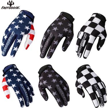 Liangduo Shop Gri Tarzı L Boyutu Fastgoose Tam Parmak Hava Atv Dh Mx Gp Bmx Hava Işık Mtb Motosiklet Motokros Off Road Yarış Pro Yokuş Aşağı Bisiklet Eldiveni (Yurt Dışından) 2