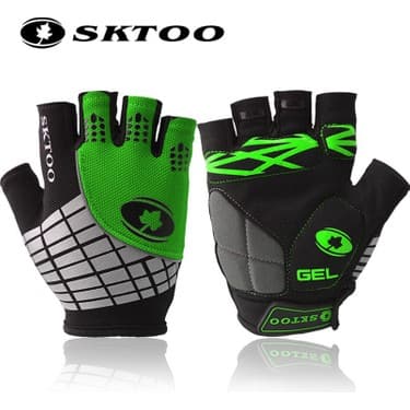Liangduo Shop Kırmızı Stil Xl Boyutu Bisiklet Eldiveni Yarım Parmak Erkek Kadın Yaz Nefes Bisiklet Kısa Eldiven Ciclismo Mtb Dağ Spor Bisiklet Aksesuarları (Yurt Dışından) 2