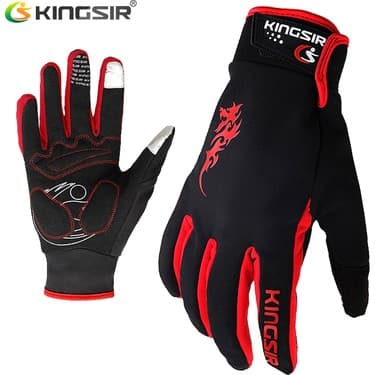 Liangduo Shop KHRED10 Tarzı Xxl Kıngsır Kış Sonbahar Dokunmatik Ekran Bisiklet Eldiveni Erkek Kadın Kaymaz Spor Bisiklet Eldiveni Darbeye Dayanıklı Tam Parmak Bisiklet Eldiveni (Yurt Dışından) 2