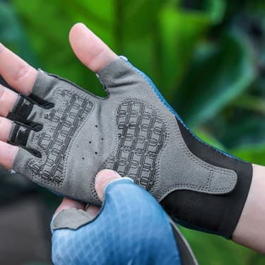 Liangduo Shop Altın Tarzı S Beden Lameda Yarım Parmak Bisiklet Eldiveni Hem Erkekler Hem De Kadınlar Için Yaz Profesyonel Yol Dağ Bisikleti Sönümleme Ekipmanları (Yurt Dışından) 4