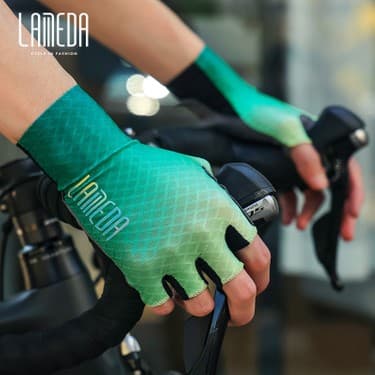Liangduo Shop Altın Tarzı S Beden Lameda Yarım Parmak Bisiklet Eldiveni Hem Erkekler Hem De Kadınlar Için Yaz Profesyonel Yol Dağ Bisikleti Sönümleme Ekipmanları (Yurt Dışından) 5