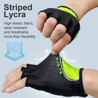 Liangduo Shop PM-DPST-17802 Stili S Beden Phmax Erkekler Bisiklet Eldiveni Yarım Parmak Bisiklet Eldiveni Dayanıklı Bisiklet Eldiveni Şok Emici Parmaksız Spor Spor Eldivenleri (Yurt Dışından) 3