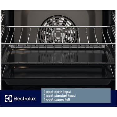 Electrolux EOF5F50BX Surroundcook Katalitik Temizleme Sistemli 65 Lt Multifonksiyonel Dekorlu Siyah Cam Ankastre Fırın 8