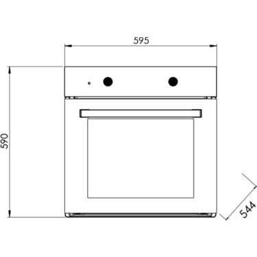 Luxell Opall 15 Program Ankastre Vitroseramik Siyah Set (B66-SGF3 Opall Fırın + V6-04T Vitroseramik Ocak + 835 Opall Davlumbaz ) 5