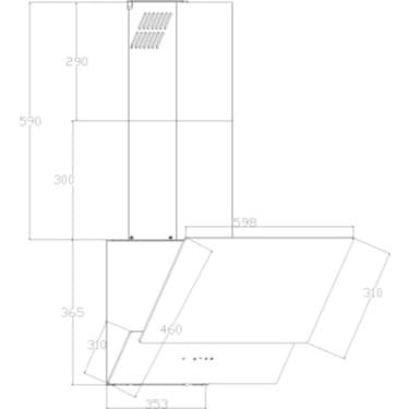 Luxell Opall 15 Program Ankastre Vitroseramik Siyah Set (B66-SGF3 Opall Fırın + V6-04T Vitroseramik Ocak + 835 Opall Davlumbaz ) 7