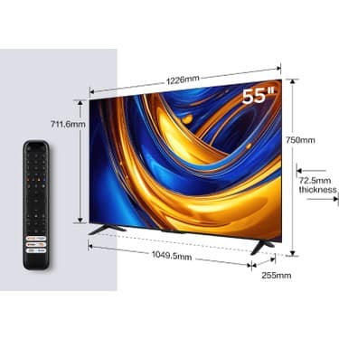 TCL 55P655GTV 55 İnç 139 Ekran Smart 4K UHD Google TV 2