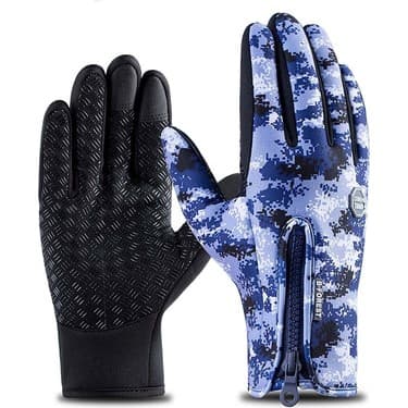Liangduo Shop Mor Tarzı S Beden Erkekler Için Kış Eldivenleri Sıcak Dokunmatik Ekran Spor Kadın Sıçramaya Dayanıklı Motosiklet Bisiklet Eldiven (Yurt Dışından) 2