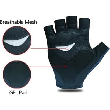 Liangduo Shop No.15 Tarzı Xxl Pro Tea Bisiklet Eldiveni Nefes Yol Bisikleti Eldiven Erkekler Spor Yarım Parmak Kaymaz Mtb Bisiklet Eldiven (Yurt Dışından) 2