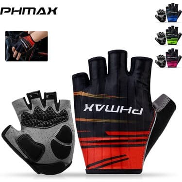Liangduo Shop PM-DPST-17702 Stili S Beden Phmax Bisiklet Eldiveni Kaymaz Sürme Yarım Parmak Bisiklet Eldiveni (Yurt Dışından) 4