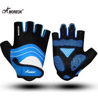 Liangduo Shop MK095-GRİ Tarzı Xl Boyutu Moreok Bisiklet Eldiveni Yarım Parmak Bisiklet Eldiveni 5mm Silikon Pedleri Pedleri Bisiklet Eldiveni Şok Emici Dağ Bisikleti Eldivenleri Anti (Yurt Dışından) 5