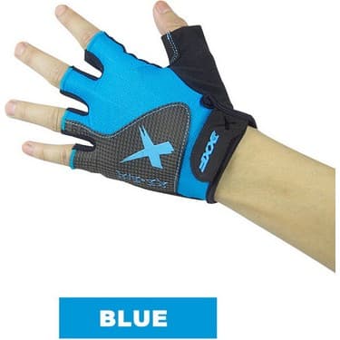 Liangduo Shop Mavi Stil L Boyutu 2017 Zaman Sınırlı Sıcak Darbeye Dayanıklı Bisiklet Bisiklet Bisiklet Yarım Parmak Eldiven Mtb Takım Yarışı Erkekler Için Guantes Ciclismo Naylon (Yurt Dışından) 4