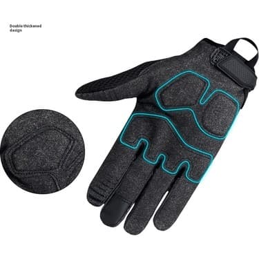 Liangduo Shop Haki Tarzı M Boyutu Ordu Askeri Taktik Eldiven Dokunmatik Ekran Kauçuk Koruyucu Avcılık Açık Binme Yürüyüş Bisiklet Tırmanma Çekim Tam Parmak (Yurt Dışından) 4