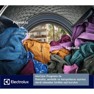 Electrolux EW7D394UCT Delicatecare 700 9 kg Inverter Wi-Fi Isı Pompalı Kurutma Makinesi 4