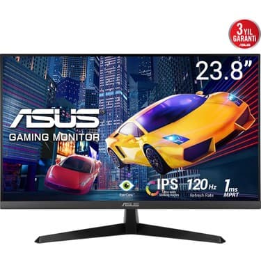 Asus VY249HGR Eye Care Oyuncu Monitörü – 23,8 Inç Fhd (1920 x 1080), Ips, 120Hz(OC), Smoothmotion, 1ms (Mprt) Monitör 2