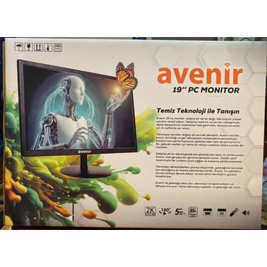 Avenir AV-M19A 19" 60Hz 5ms (Vga+Hdmı) Fhd Tn Monitör 8