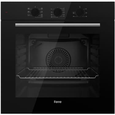 Ferre Siyah Set ( D086 Siyah DAVLUMBAZ-SS205 Siyah Ocak- QBL62CS Fırın) 4