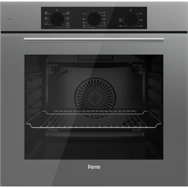 Ferre Flowart Bl Modüler Seriisi 3'lü Gri Ankastre Set ( QBL62CPR-BL138-D065 ) 2