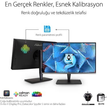 Asus Proart PA32UCG-K 32 4K Mini LED iPS Freesync Hdr 3840X2160 5ms 120HZ Thunderbolt 3 Dp HDMi USB mm Vesa 3yil Hlg,dobly Vision, Donanim Kalibrasyonu, UHD Premium 5