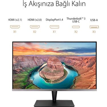 Asus Proart PA32UCG-K 32 4K Mini LED iPS Freesync Hdr 3840X2160 5ms 120HZ Thunderbolt 3 Dp HDMi USB mm Vesa 3yil Hlg,dobly Vision, Donanim Kalibrasyonu, UHD Premium 6