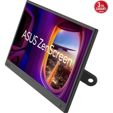 Asus ZENSCREEN MB166CR 15.6 IPS 1920x1080 5MS USB-C 3YIL MAT EKRAN,360° DAYANAKLI STAND, DUSUK MAVI ISIK TASINABILIR USB MONITOR 3