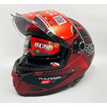 MT Thunder 4sv Luminence D5 Şefaf Vizörlü Mat Renk -Güneş Vizörlü 2