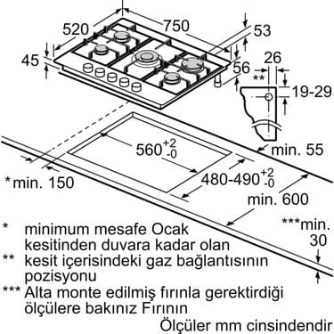Siemens IQ300 EN7B2QP30O Sert Cam Ankastre Ocak 3