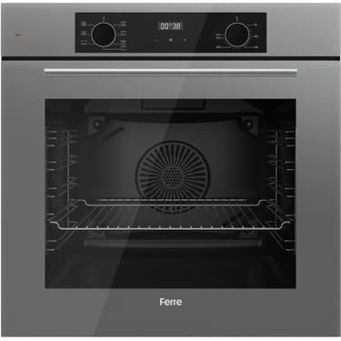 Ferre Flowart Ventora Pro Gri 3'lü Ankastre Set ( QBL63CPR-SS208-D065 ) 2