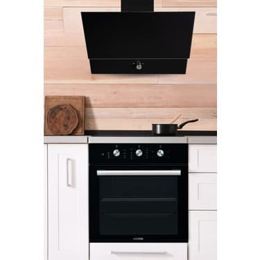 Kumtel Kristal Siyah Cam Ankastre Set (DA6-830 Davlumbaz + KO-40 TAHDF Ocak + B66 - SF2 Fırın) 6